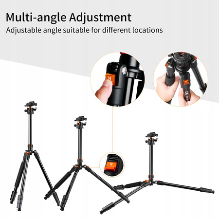 Statyw fotograficzny 230cm K&F K234A1+BH-28L głowica kulowa tripod