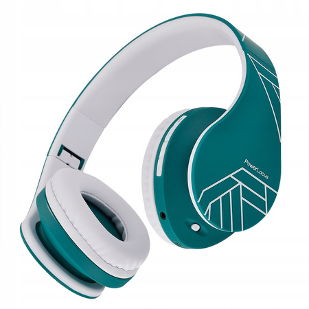Słuchawki PowerLocus P2 bezprzewodowe OceanBlue BLUETOOTH / microSD / radioFM