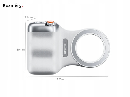 Telesin Bluetooth Uchwyt MagSafe Uchwyt do robienia zdjęć Filmy Selfie Hol
