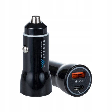 Ładowarka samochodowa , USB typ C Montis 3000 mA