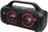 GŁOŚNIK JVC XS czarny Efekty świetlne Bluetooth 5.3 USB AUX bateria L-J 16h