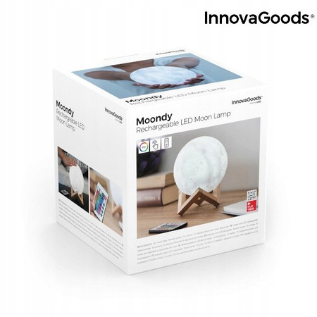Księżycową Lampę LED z Akumulatorem Moondy InnovaGoods + pilot