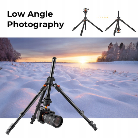 K&F Concept TRIPOD STATYW FOTOGRAFICZNY 160 CM UCHWYT NA aparat / TELEFON