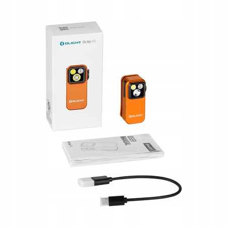Latarka akumulatorowa wielofunkcyjna EDC Olight Oclip Pro Orange 500 lm