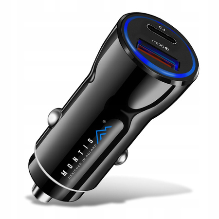 Ładowarka samochodowa , USB typ C Montis 3000 mA