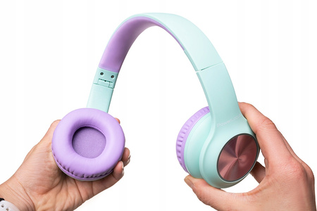 POWERLOCUS PLED SŁUCHAWKI BEZPRZEWODOWE DLA DZIECI NAUSZNE BLUETOOTH 30h