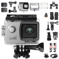 Kamera sportowa SJCam SJ4000 WIFI srebrna 4k / 30FPS MENU PL