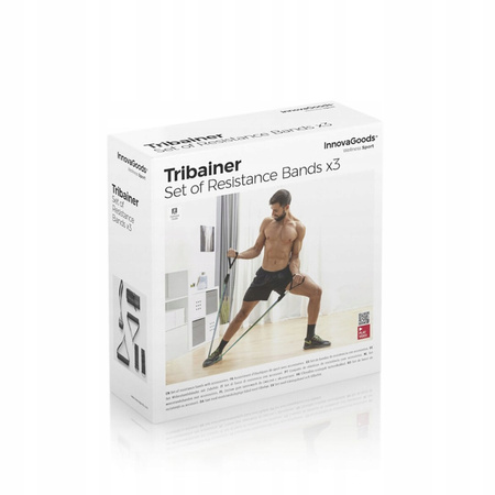 Guma do ćwiczeń Innovagoods 13,5-22,5 kg 3 szt. zestaw do ćwiczeń w domu