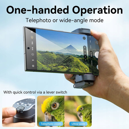 TELESIN Uniwersalny uchwyt do selfie samrtofiny Android, iOS do nagrywania