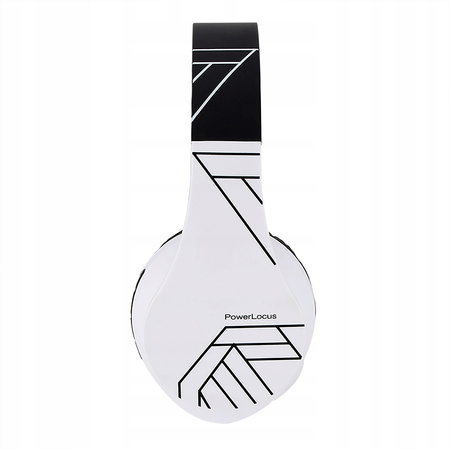 Słuchawki PowerLocus P2 bezprzewodowe czarno-czerwone BLUETOOTH / microSD / FM