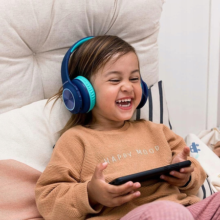 PowerLocus PLED Kolorowe Bezprzewodowe Słuchawki Bluetooth DLA DZIECI z LED