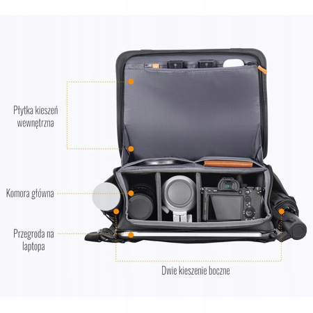 Torba fotograficzna K&F Concept Urban Wander 10 czarny