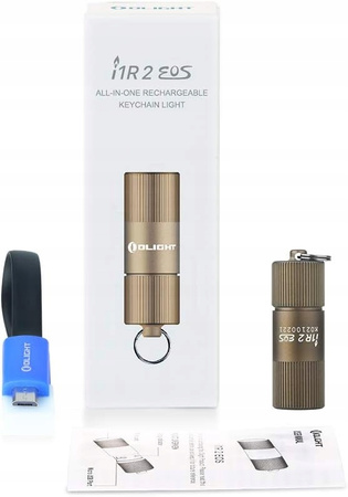 Mini Latarka LED mała Olight I1R 2 EOS piaskowa 150lm 40m 6 min