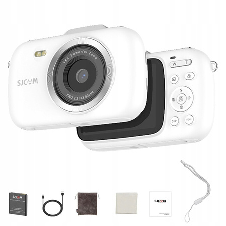 Aparat Cyfrowy SJCAM ZV100 white dla Dzieci Młodzieży kamera WEBCAM 80Mpx