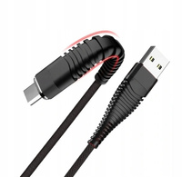 Kabel Libox USB - USB typ C 1 m czarny