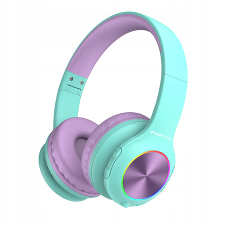 POWERLOCUS PLED SŁUCHAWKI BEZPRZEWODOWE DLA DZIECI NAUSZNE BLUETOOTH 30h