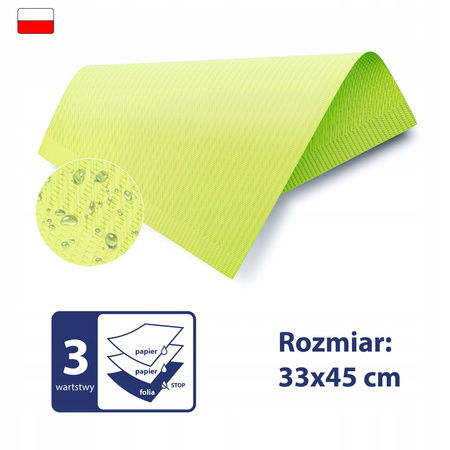 SERWETY PODKŁADY HIGIENICZNE Podfoliowane WODOODPORNE 3warstwy 500szt PL 8%
