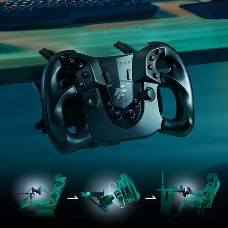 FLASHFIRE MONZA kierownica gamingowa + pedały