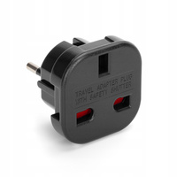 PRZEJŚCIÓWKA WTYCZKA KONTAKT ANGIELSKA ADAPTER PODRÓŻNY WTYK PL GNIAZDO UK