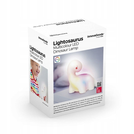 Lampa Dinozaur świecący LED Wielokolorowa Lightosaurus InnovaGoods