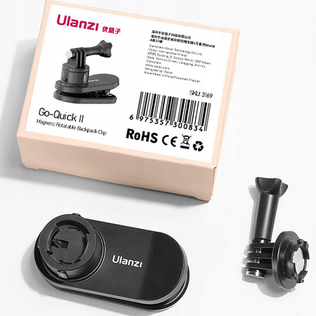 Mocowanie do plecaka Ulanzi Go-Quick II Klips Magnetyczny
