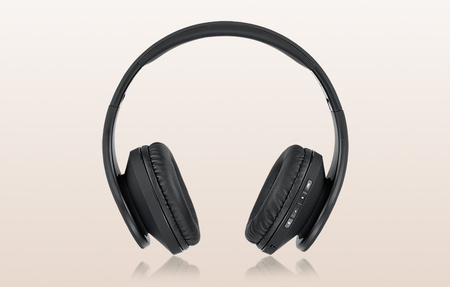 Słuchawki PowerLocus P2 bezprzewodowe czarne BLUETOOTH / microSD / radioFM