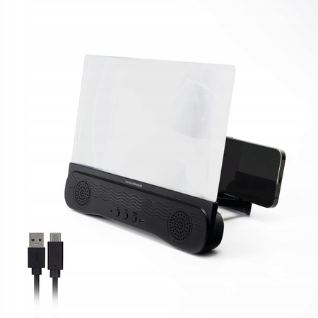 Ekran powiększający do telefonu komórkowego z głośnikiem do oglądania filmu