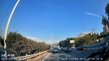 Przód+Tył WIDEOREJESTRATOR SAMOCHODOWY SJCAM M60 Dashcam 4K HDR WiFi GPS