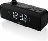 Radio sieciowo-bateryjne AM, FM JVC RA-E211B z budzikiem cyfrowy zegar