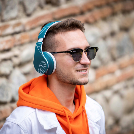 Słuchawki PowerLocus P2 bezprzewodowe OceanBlue BLUETOOTH / microSD / radioFM
