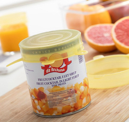 POKRYWKI SILIKONOWE UNIWERSALNE DO pudełek na żywność jedzenie 10szt.