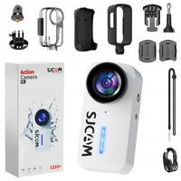 Kamera sportowa SJCAM C110 + White 4K30FPS 20MP Wodoodporna Wi-fi gyro stab