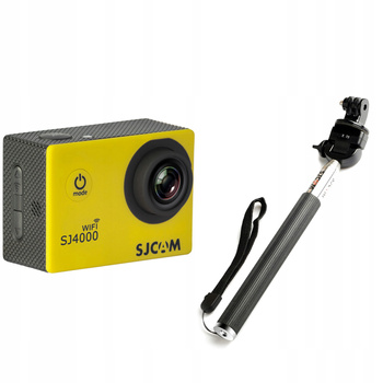 Kamera Sportowa SJCAM SJ4000 WiFi Żółta + Selfie