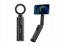 Podróżny uchwyt magnetyczny wersja magnetyczna Selfiestick TELESIN 2 czarny