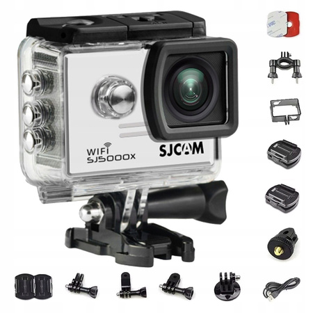 Kamera sportowa SJCAM SJ5000X BIAŁA WIFI 4K UHD
