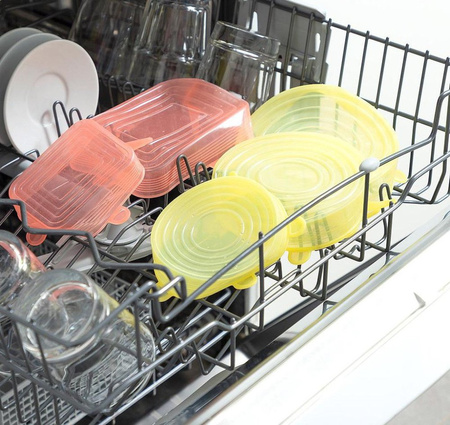 POKRYWKI SILIKONOWE UNIWERSALNE DO pudełek na żywność jedzenie 10szt.