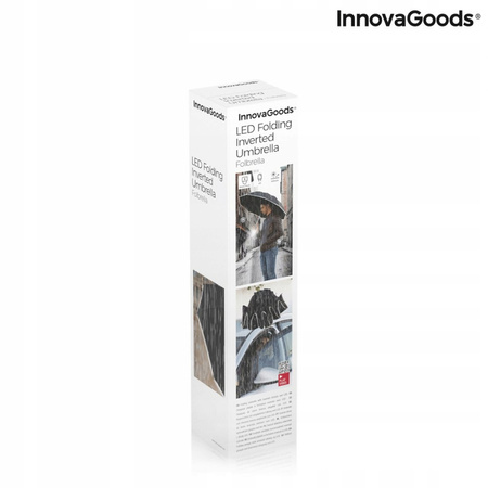 InnovaGoods parasol automatyczny wielokolorowy wbudowana latarka LED