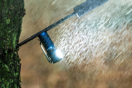 Latarka czołowa LED Olight Perun 3 Mini Premium niebieska 1250lm 160m 20dni - ZESTAW