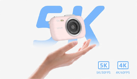 Aparat Cyfrowy SJCAM ZV100 różowy dla Dzieci Młodzieży kamera WEBCAM 80Mpx