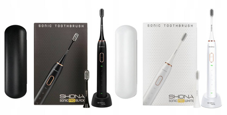 ZESTAW 2x SZCZOTECZKA ELEKTRYCZNA SONICZNA KOŃCÓWK