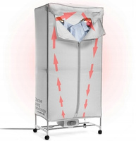 Elektryczna Suszarka Do Ubrań Przenośna 2 Poziomy Zamek 1200W INNOVAGOODS