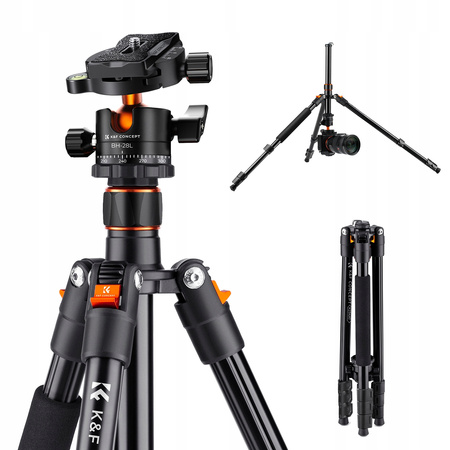 Statyw fotograficzny 230cm K&F K234A1+BH-28L głowica kulowa tripod