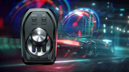 FLASHFIRE IMOLA F107 Kierownica gamingowa 900° + 3 pedały, 6 biegów