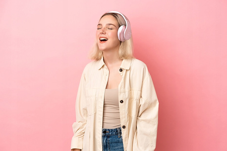 Słuchawki PowerLocus P2 bezprzewodowe RoseGold BLUETOOTH / microSD / radioFM