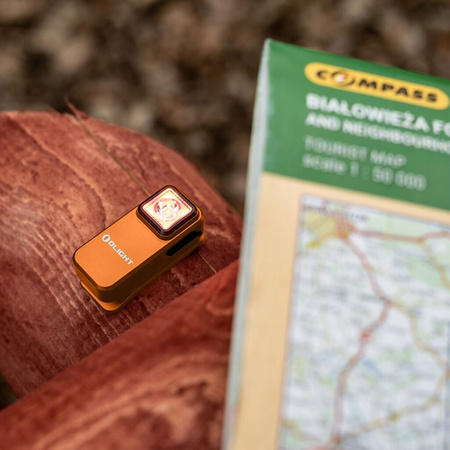 Latarka wielofunkcyjna Olight Oclip pomarańczowa 300 lm LED