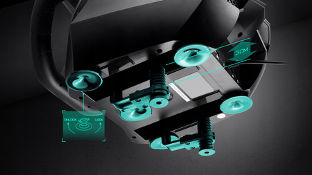 FLASHFIRE SUZUKA Kierownica gamingowa 900° + 3 pedały, 6 biegów