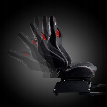 Fotel do SYMULATORA WYŚCIGÓW gamingowy regulowany kubełkowy 160 stopni F903