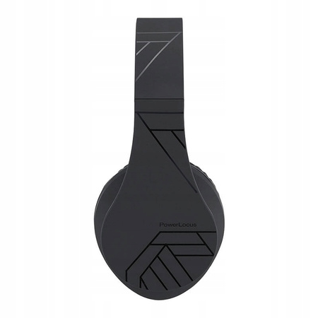 Słuchawki PowerLocus P2 bezprzewodowe czarne BLUETOOTH / microSD / radioFM