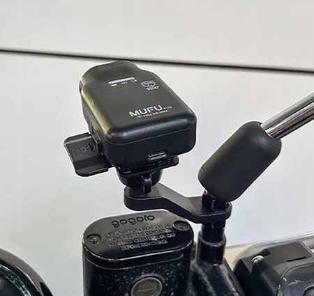 MUFU Uchwyt do lusterka dla wideorejestratorów-motocykl REGULACJA V11S/V12S