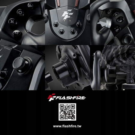 FLASHFIRE MONZA kierownica gamingowa + pedały